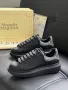 Alexander McQueen Дамски Черни Маратонки С Кристали👟Дамски Спортни Обувки С Камъни Код E188, снимка 2