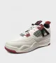 Мъжки високи кецове в бял цвят с червен акцент 40 RUN white, снимка 2
