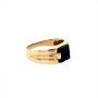 Златен мъжки пръстен 4,19гр. размер:59 14кр. проба:585 модел:21620-5, снимка 3