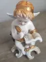 Стара порцеланова фигура-ангелче, снимка 12