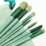 Комплект от 13 многофункционални четки за грим, пластмасови, зелени, снимка 4