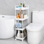 Компактна дизайнерска количка-етажерка за организиране на баня и кухня, снимка 3