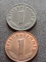 Две монети 1 райхспфенинг 1939г. / 1 райхспфенинг 1940г. Трети райх с СХВАСТИКА редки 25246