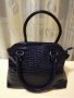 Нова дамска чанта - тъмно лилаво към черно, снимка 1 - Чанти - 28058133