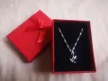 Ново колие Делфини с червена кутийка Подарък за Свети Валентин, снимка 3