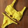 Жълт бански рипс , снимка 1 - Бански костюми - 37345908