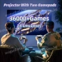 Безжичен Проектор 37 000 Вградени Игри Безжичен Стрийминг до Платформи, снимка 3