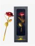 Подарък златна роза в кутия с пожелание Golden Rose, снимка 1