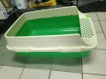 Зелена Огромна котешка тоалетна леген 62/43/14 см, снимка 2