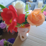 Декорации в керамични кашпи със скандинавски мъх и сапунени цветя , снимка 18