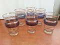 Ретро стъклени чаши за вода и вино бира, снимка 1 - Антикварни и старинни предмети - 26627447