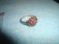 СТАР РУБИНЕН СРЕБЪРЕН ПРЪСТЕН СТЕРЛИНГ СИЛВЪР с ЩЕМПЕЛИ и за РУБИН КАМЪНИТЕ ЮВЕЛИРНА ИЗРАБОТКА 25377, снимка 5