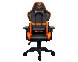 Геймърски стол COUGAR Armor S Ергономичен геймърски стол Черно - оранжев Дишащата PVC кожа