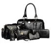 Чанти  6 части "Ню йорк" тип крокодилска, с визитник ключодържател BAG17, снимка 6