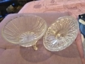 Кристална купа от соца за бонбони и друго с капак нова Фи-153мм и Н-168мм, снимка 4