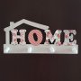 Декоративна дървена закачалка HOME цветен принт стенна закачалка, снимка 3