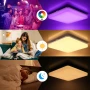ПРОМОЦИЯ 24W RGB LED плафон с дистанционно и регулируема светлина OEEGOO LS-CL-C24W-DIM+RGB, снимка 2