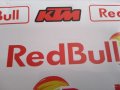 Качествени цветни самозалепващи стикери лепенки Ред Бул Red Bul и КТН  KTN за кола автомобил мотор , снимка 4