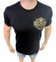 Мъжка тениска Balmain Black/Gold !!!, снимка 1 - Тениски - 40059727
