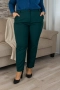 Дамски еластичен панталон в голям размер /зелен/, снимка 3