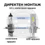 CARLUX LED Диодни Крушки H4 180W 12V 300% светлина без вентилатор, снимка 2
