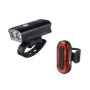 Комплект LED светлини за велосипед FORCE DIVER ARC USB, Фар и Стоп, снимка 1