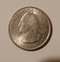 1/4 долар САЩ 2016 SHAWNEE "ILLINOIS" (NATIONAL PARKS) 25 цента Америка Монета