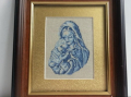 гоблен богородица с младенеца 1/1, снимка 1 - Гоблени - 11511592