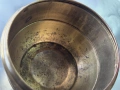 Старина автентична месингови купа,ръчна изработка от Индия период 1950г-1970г.Предметът е в отлично,, снимка 6
