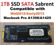  1TB SSD For MacBook Pro A1398 Mid 2012 Early 2013 A1425 Late 2012 Early 2013 SABRENT нов ссд диск, снимка 1