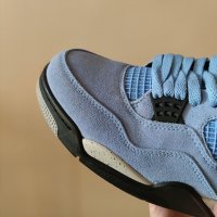 Нови Мъжки Обувки Nike Air Jordan Retro 4 UNC University Blue Сини Кецове Маратонки Размер 43, снимка 2 - Други - 39632515