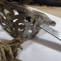 Стара автентична детска царска сабя, нож, острие, кортик, шпага, рапира, снимка 7 - Антикварни и старинни предмети - 33256573