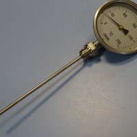 биметален термометър JUMO thermometer ф100mm, 0/+250°C, L-185mm, снимка 7 - Резервни части за машини - 35180777