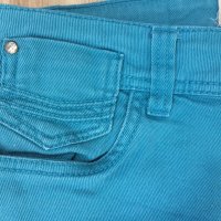 Дамски дънки PULL&BEAR оригинал, size 28, ярко сини,плътни еластични, много запазени, снимка 4 - Дънки - 28977586