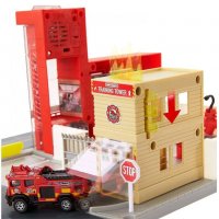 Matchbox Action Drivers Пожарна станция HBD74, снимка 6 - Коли, камиони, мотори, писти - 38669759