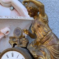 Каминен часовник от края на 19-ти век!, снимка 5 - Антикварни и старинни предмети - 33409647