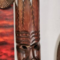 Африканска маска от Конго, снимка 3 - Антикварни и старинни предмети - 43350018