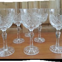 Кристални чаши, снимка 8 - Антикварни и старинни предмети - 33559045