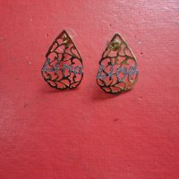 Страхотни позлатени обеци с камъни Lina , снимка 7 - Обеци - 43926476