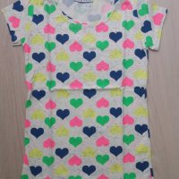 Тениски на сърца и на точки в неонови цветове, снимка 2 - Тениски - 28341181