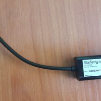 Настолен LAN адаптер (USB-C към RJ45 адаптер) US1GC30B USB-C to Gigabit Ethernet Adapter - Black, снимка 1 - Мрежови адаптери - 27654809