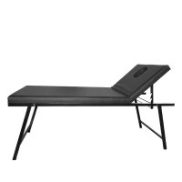 Комбинирано легло за козметика и масаж T277, 58 см. - черно/бяло, снимка 6 - Кушетки - 35002774