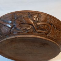Масивна дърворезбована чиния , снимка 4 - Декорация за дома - 37919405