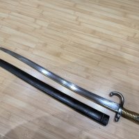 Френски щик нож Шаспо Chassepot M1866, снимка 2 - Антикварни и старинни предмети - 43218952