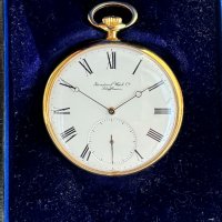 IWC 18k златен джобен часовник, снимка 3 - Джобни - 43592074