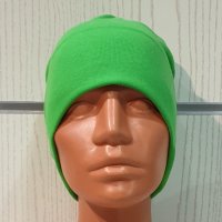 Нова зимна шапка с подгъв в неонов зелен цвят, снимка 3 - Шапки - 39325538