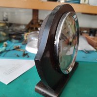 Ретро Английски Механичен Настолен Часовник Будилник Smith, снимка 5 - Антикварни и старинни предмети - 43502005