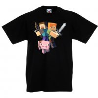 Детска тениска майнкрафт Minecraft 2, снимка 1 - Детски тениски и потници - 32697655