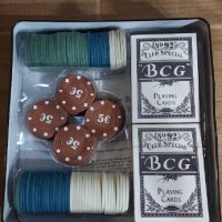 ВНОС от UK Покер сет 100 чипа в желязна кутия , professional Fine Gift, снимка 2 - Рулетки - 39328020