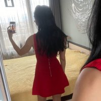 Къса червена рокля ZARA, снимка 2 - Рокли - 38648606